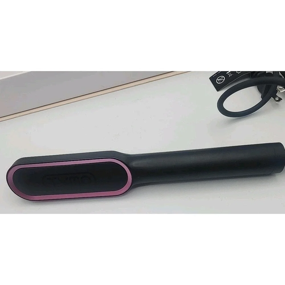 TYMO RING Hair Straightening Comb Black Pink HC100 Ceramic PTC 5 Heat Settings